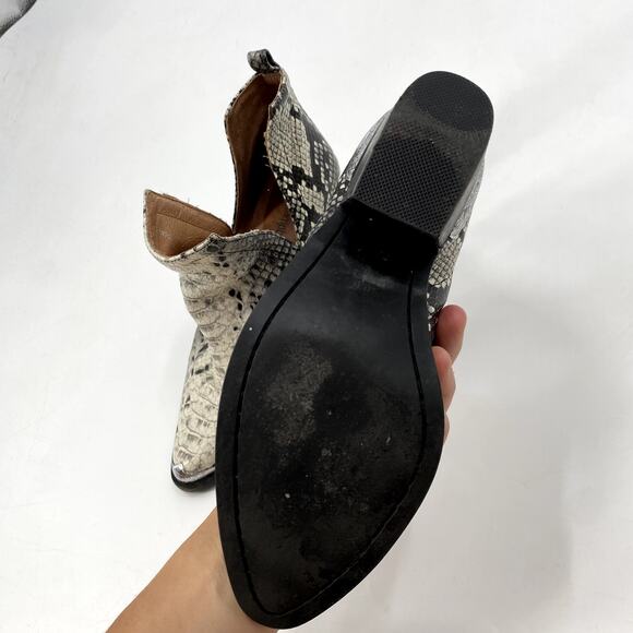 Jeffrey Campbell 6.5 Cromwell snakeskin booties - Picture 7 of 8